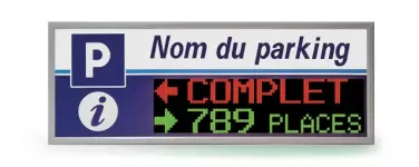 Caisson 1000 x 375 mm • Afficheur 160 mm • Matriciel 80 x 20 px • Full-Color CAMELEON 63460