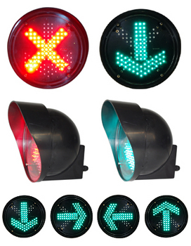 CROSSING TRAFFIC LIGHT Ø 210 mm - Dual symbol optic - 230 V