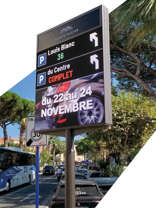 Digital Dynamic Car Park guidance Panel - Single side