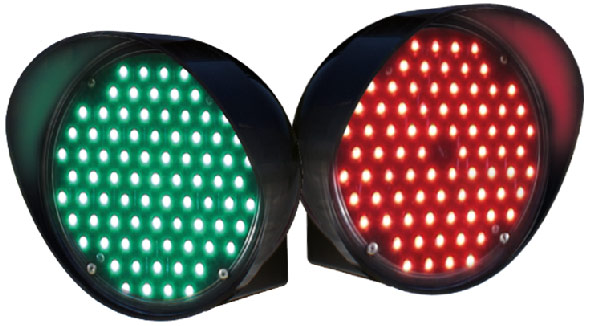 BICOLORE CROSSING TRAFFIC LIGHT Ø 210 mm - 230 V - Red / Green