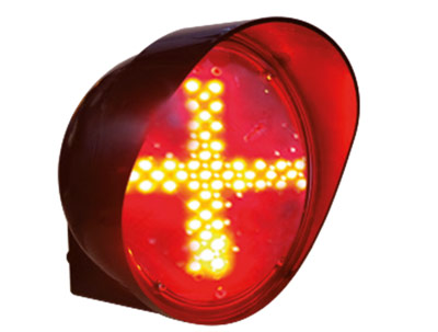 Optic Ø 210 red cross leds 230 V