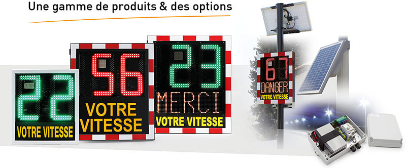 Panneau de signalisation routière à LED - PPDY BTR - TTS - solaire