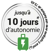 10 jours d'autonmie pour 5 optiques