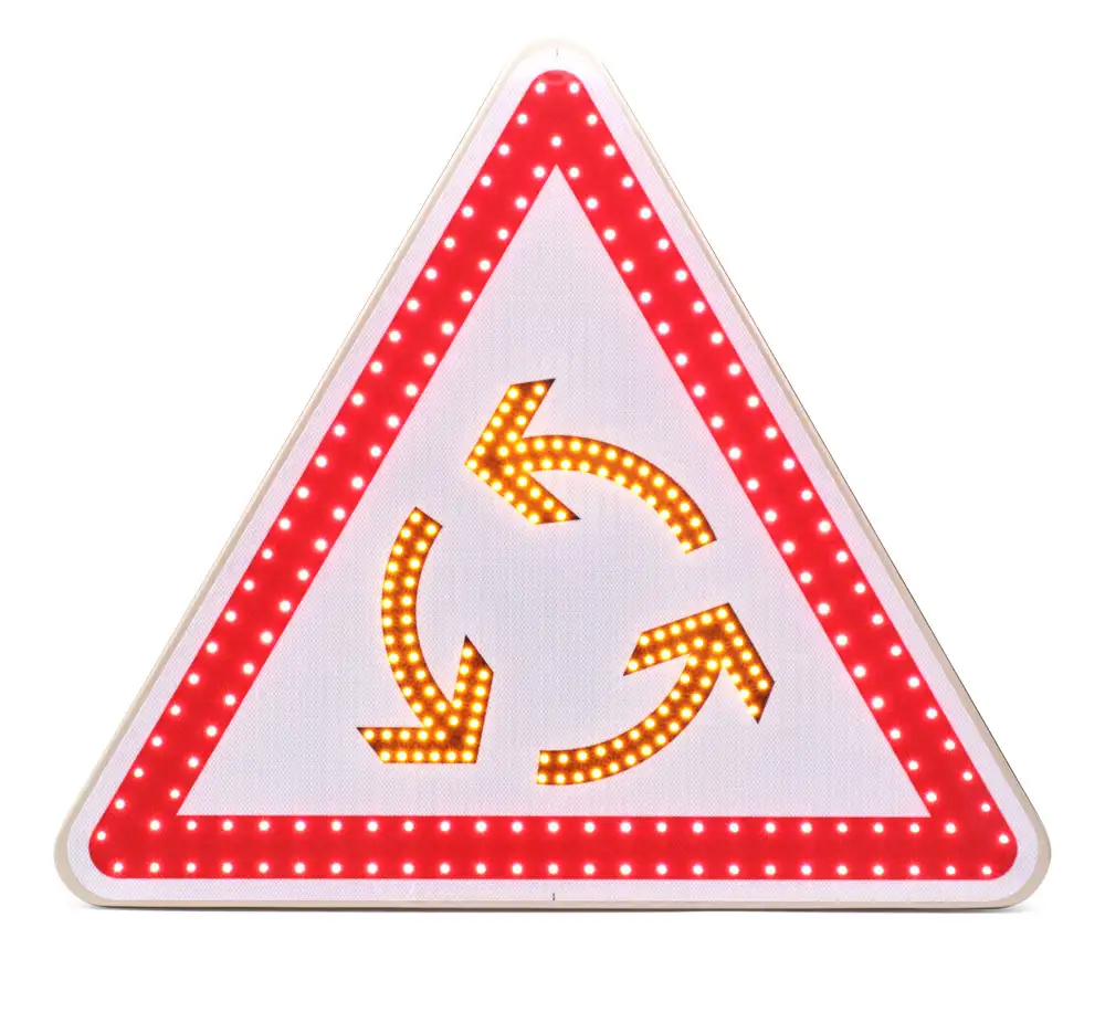 Panneau de police renforcé BTR • Triangle • AB25 •1250 • Classe 2 • 12 V