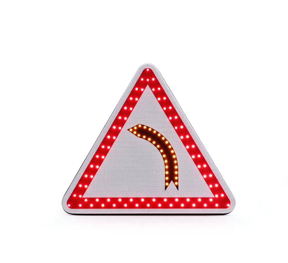 Panneau de police renforcé BTR • Triangle • A1b • 700 • Classe 2 • 12 V