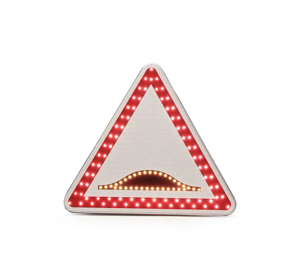 Panneau de police renforcé BTR • Triangle • A2b • 700 • Classe 2 • 12 V