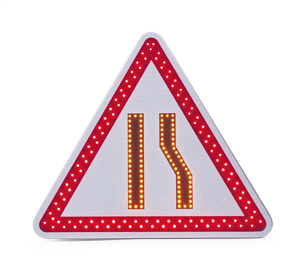 Panneau de police renforcé BTR • Triangle • A3a • 1000 • Classe 2 • 12 V