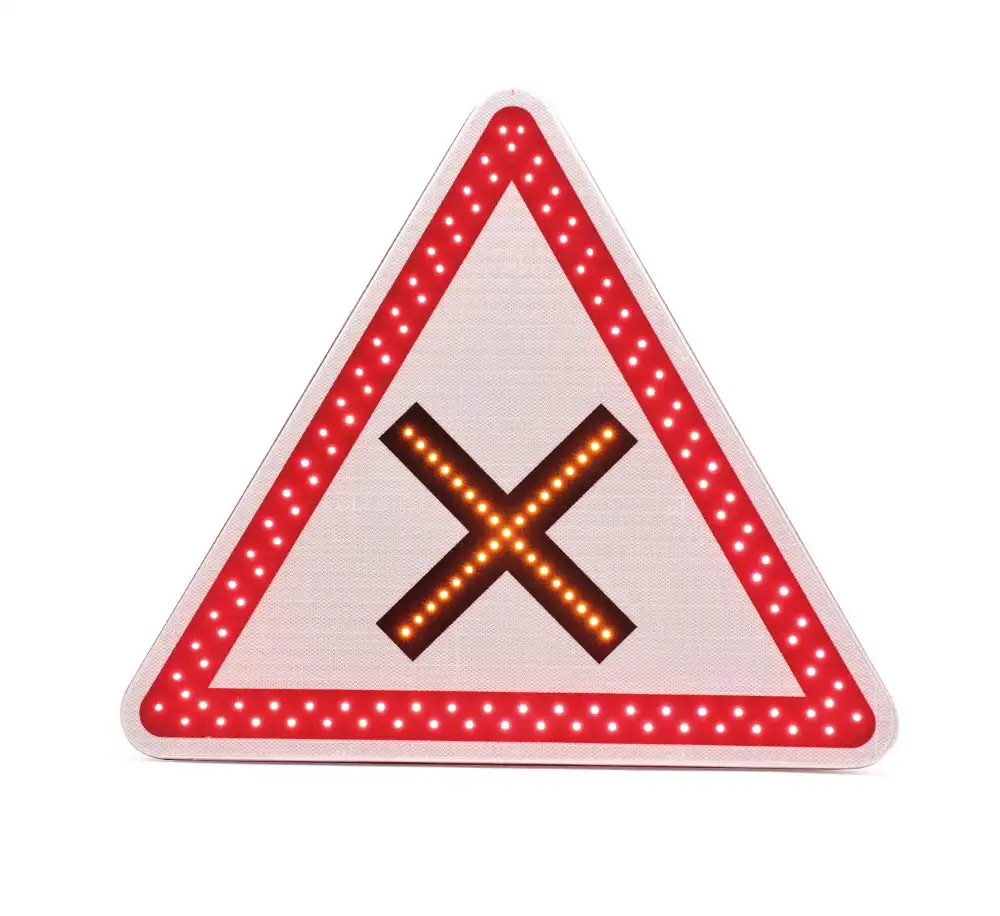 Panneau de police renforcé BTR • Triangle • AB1 • 1000 • Classe 2 • 12 V