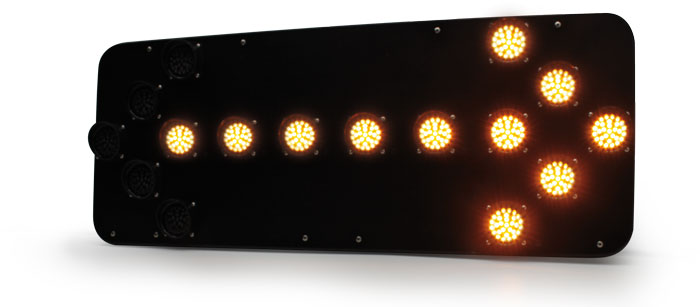 LIGHTED DIRECTIONAL TRAFFIC ARROWS - 16 optics