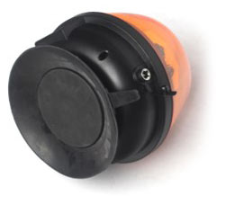 Gyrophare led orange autonome et magnétique rechargeable sans fil