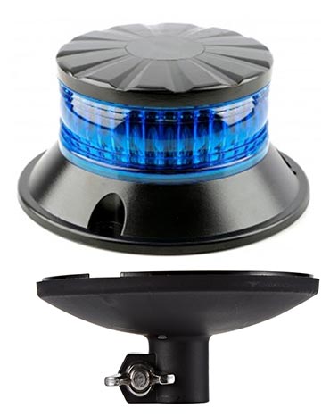 LEDS BEACON - BLUE - TUBE - ROTATING - 12/24 VOLTS