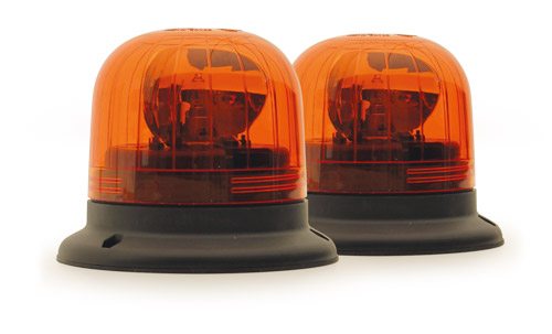 Two orange HALOGEN beacons<br />