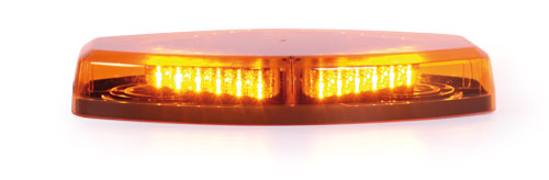 RAMPE LUMINEUSE PLATE - 24 leds orange fixation permanente 12-24V 355 mm