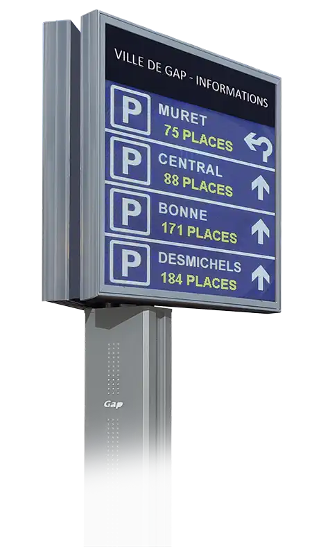 Digital Dynamic Car Park guidance Panel - DOUBLE SIDED