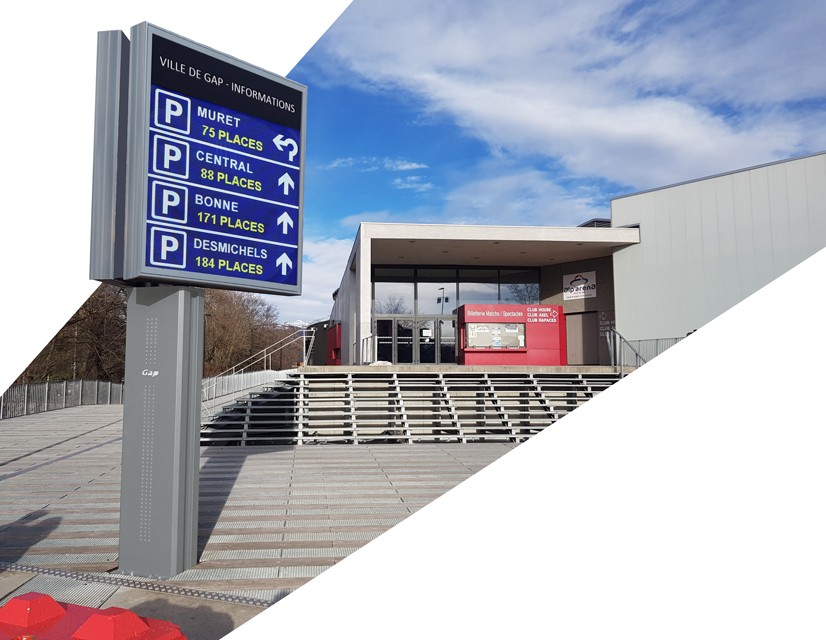 Digital Dynamic Car Park guidance Panel - DOUBLE SIDED