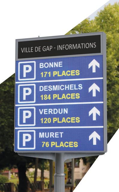 Digital Dynamic Car Park guidance Panel - Single side