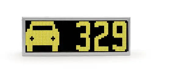 Caisson 700 x 250 mm • Afficheur 160 mm • Matriciel 80 x 20 px • Full-Color CAMELEON