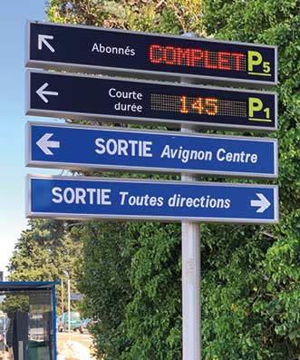 Panneau specifique monoligne Aix TGV