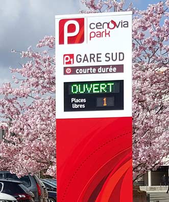 Totem parking le Mans