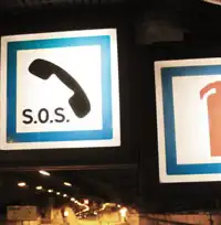 Back-lit Police Signs